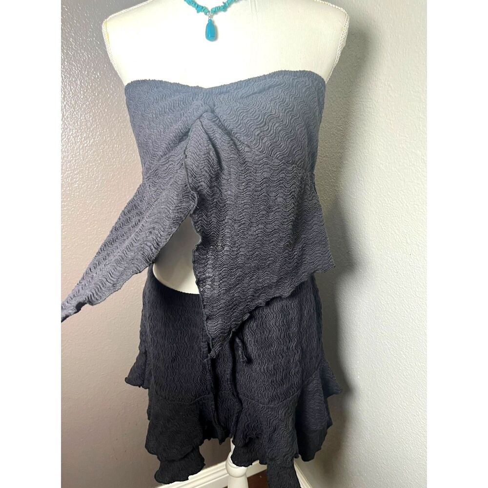 Free People Free-Est Black Winnie Skirt Set Size Large NWOT - Picture 6 of 10